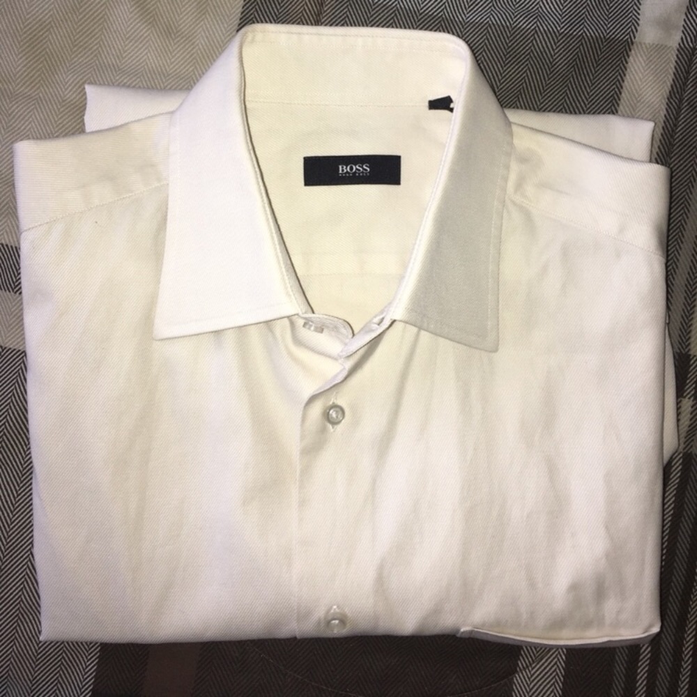 Hugo Boss White Dress Shirt.